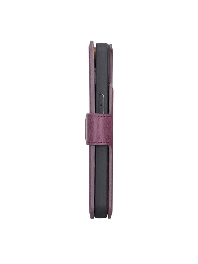 Plånboksfodral med avtagbart magnetskal i äkta läder för Apple iPhone 13 Bouletta Alpina- Lavendel-Lila #color_lavendel-lila
