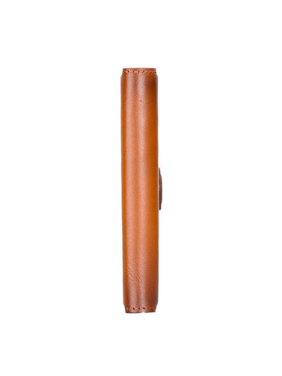 Plånboksfodral med avtagbart magnetskal i äkta läder för Apple iPhone 13 MINI Bouletta Alpina- Konjak-brun #color_konjak-brun