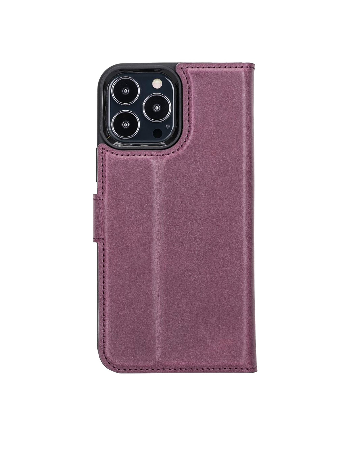 Plånboksfodral med avtagbart magnetskal i äkta läder för Apple iPhone 13 Pro Bouletta Alpina- Lavendel-Lila #color_lavendel-lila