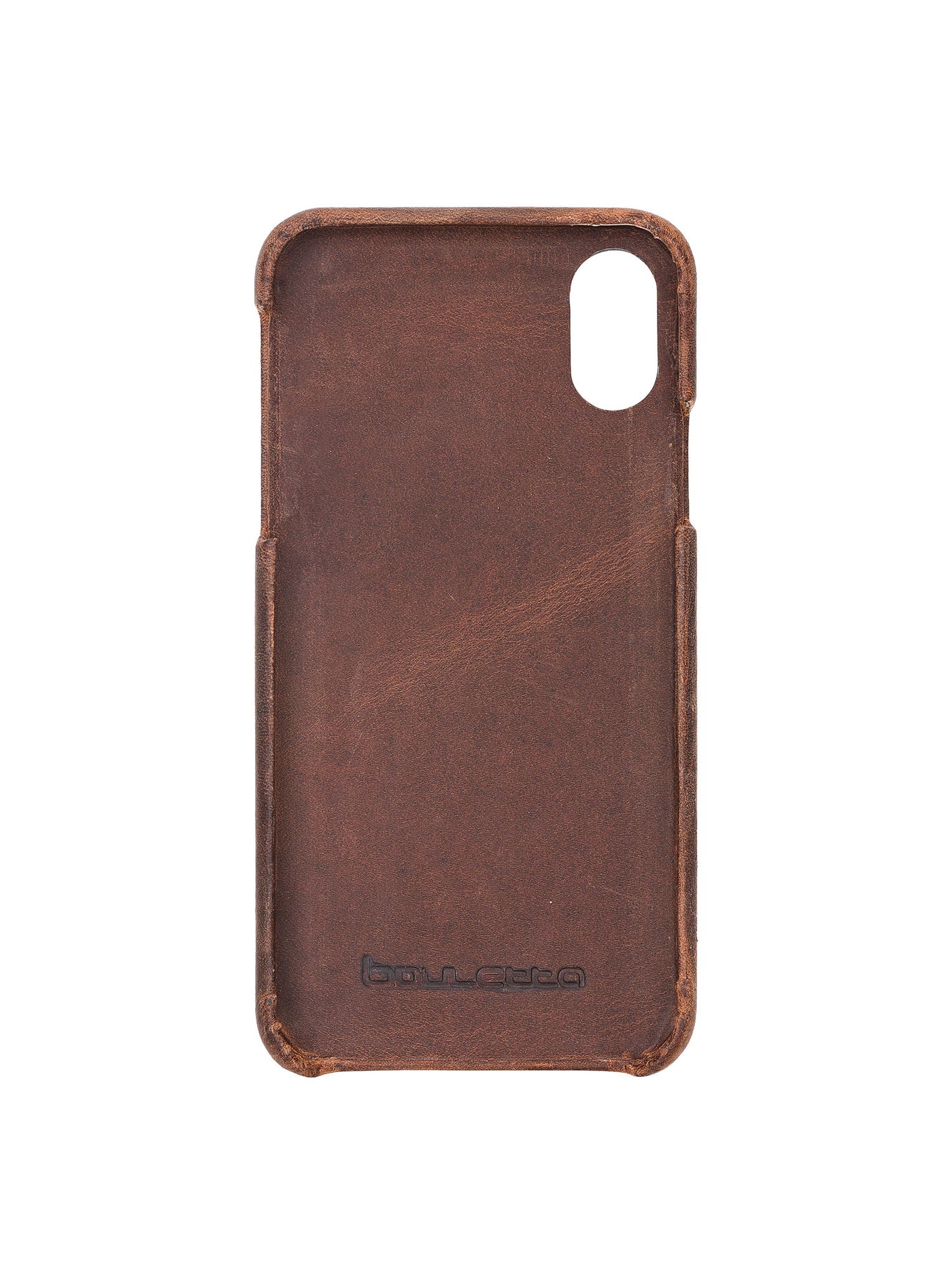 Plånboksfodral med avtagbart magnetskal i äkta läder för Apple iPhone X XS 10 från Bouletta Jersey- Antikl Brun #color_antik-brun