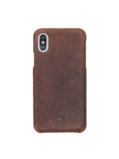 Plånboksfodral med avtagbart magnetskal i äkta läder för Apple iPhone X XS 10 från Bouletta Jersey- Antikl Brun #color_antik-brun