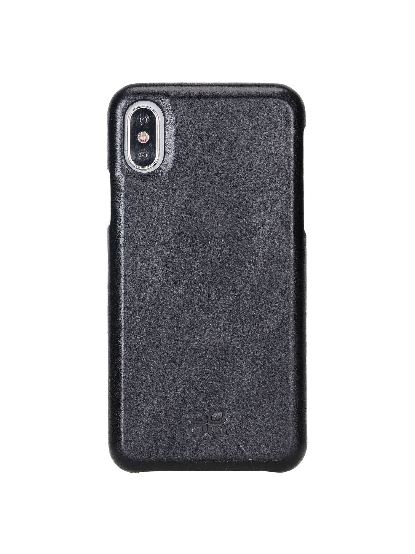 Plånboksfodral med avtagbart magnetskal i äkta läder för Apple iPhone X XS 10 från Bouletta Jersey- Svart #color_svart