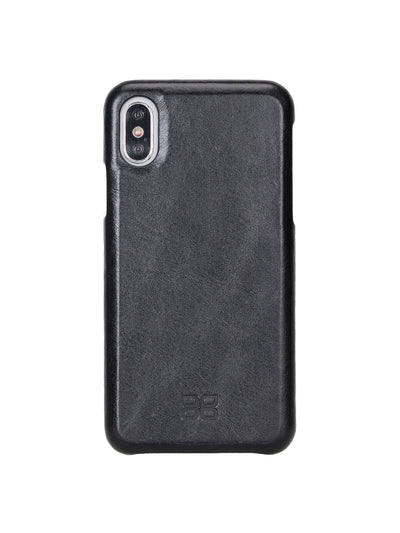 Plånboksfodral med avtagbart magnetskal i äkta läder för Apple iPhone X XS 10 från Bouletta Jersey- Svart #color_svart