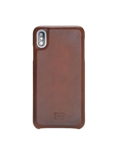 Plånboksfodral med avtagbart magnetskal i äkta läder för Apple iPhone X XS 10 från Bouletta Jersey- Konjak Brun #color_konjak-brun