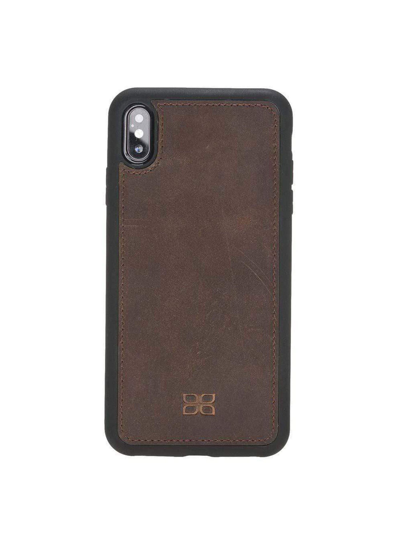 Plånboksfodral med avtagbart magnetskal i äkta läder för Apple iPhone XS MAX från Bouletta Alpina- Antik Brun #color_antik-brun