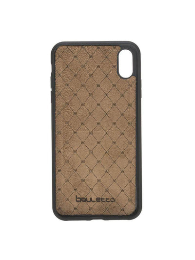 Plånboksfodral med avtagbart magnetskal i äkta läder för Apple iPhone XS MAX från Bouletta Alpina- Svart #color_svart