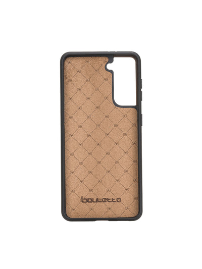 Plånboksfodral med avtagbart magnetskal i äkta läder för Samsung Galaxy S21 Plus från Bouletta Alpina- Karmosin #color_karmosin