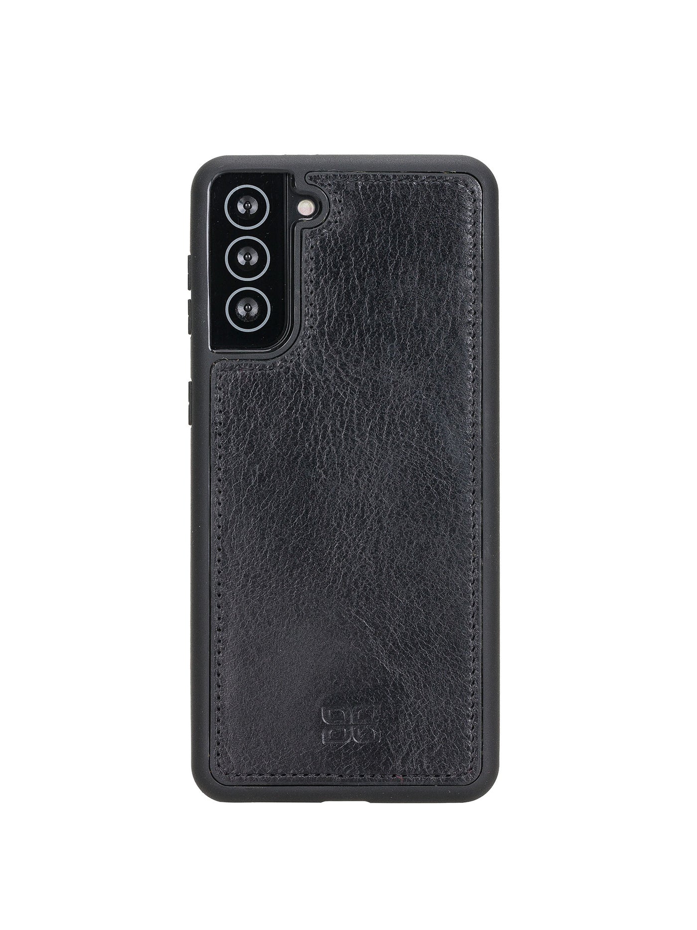 Plånboksfodral med avtagbart magnetskal i äkta läder för Samsung Galaxy S21 Plus från Bouletta Alpina- Svart #color_svart