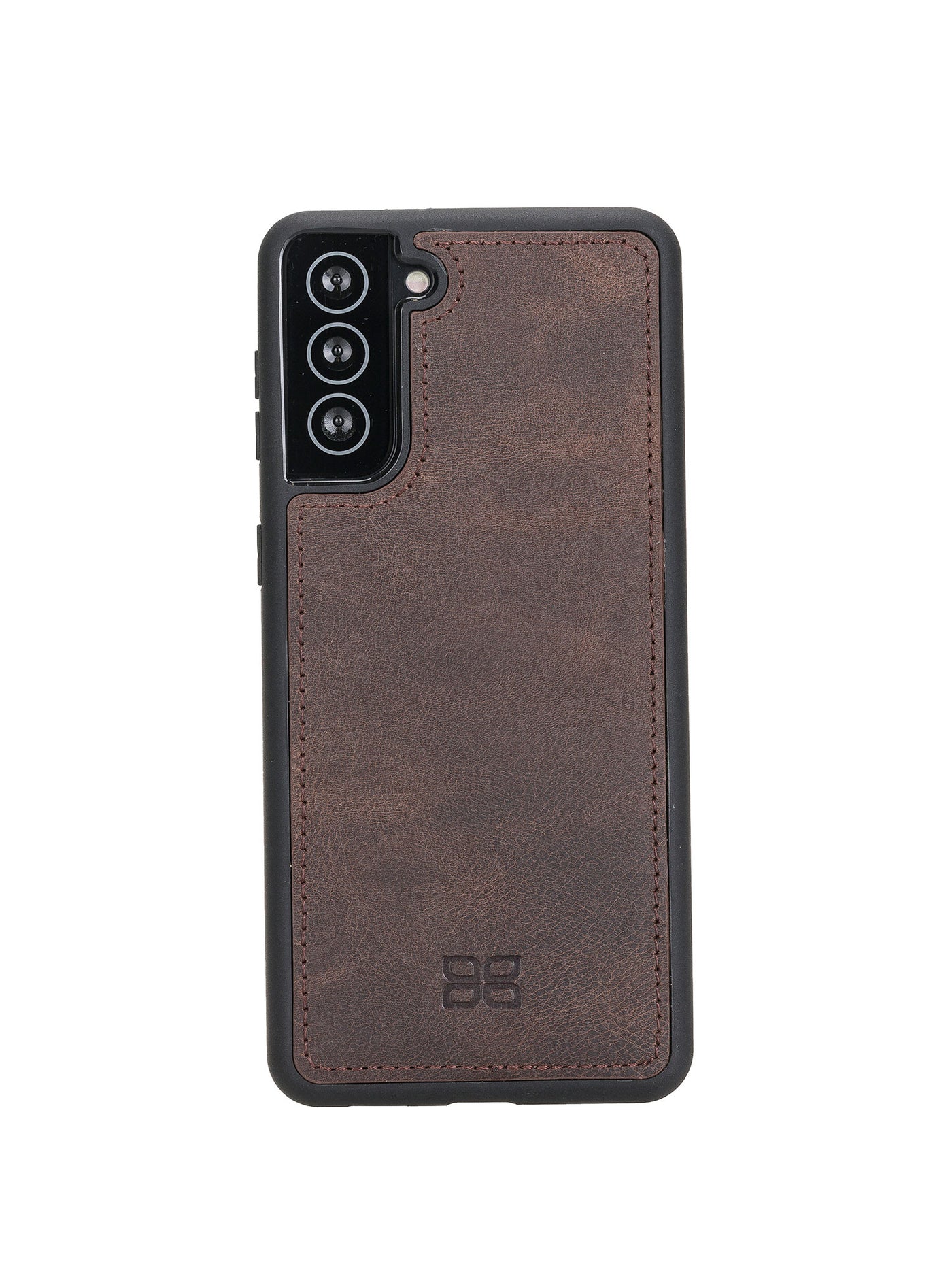 Plånboksfodral med avtagbart magnetskal i äkta läder för Samsung Galaxy S21 Plus från Bouletta Alpina- Vintage-brun#color_vintage-brun