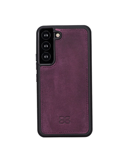 Plånboksfodral med avtagbart magnetskal i äkta läder för Samsung Galaxy S22 från Bouletta Alpina- Lavendel Lila #color_lavendel-lila