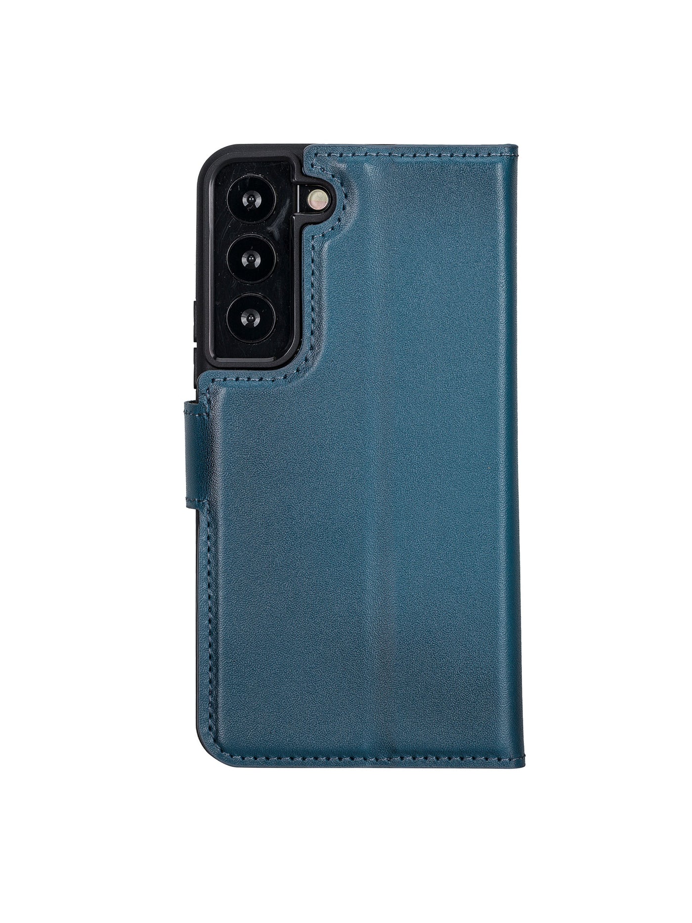 Plånboksfodral med avtagbart magnetskal i äkta läder för Samsung Galaxy S22 från Bouletta Alpina- Navy #color_navy