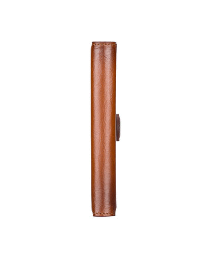Plånboksfodral med avtagbart magnetskal i äkta läder för Samsung Galaxy S22 Plus från Bouletta Alpina- Konjak-brun #color_konjak-brun