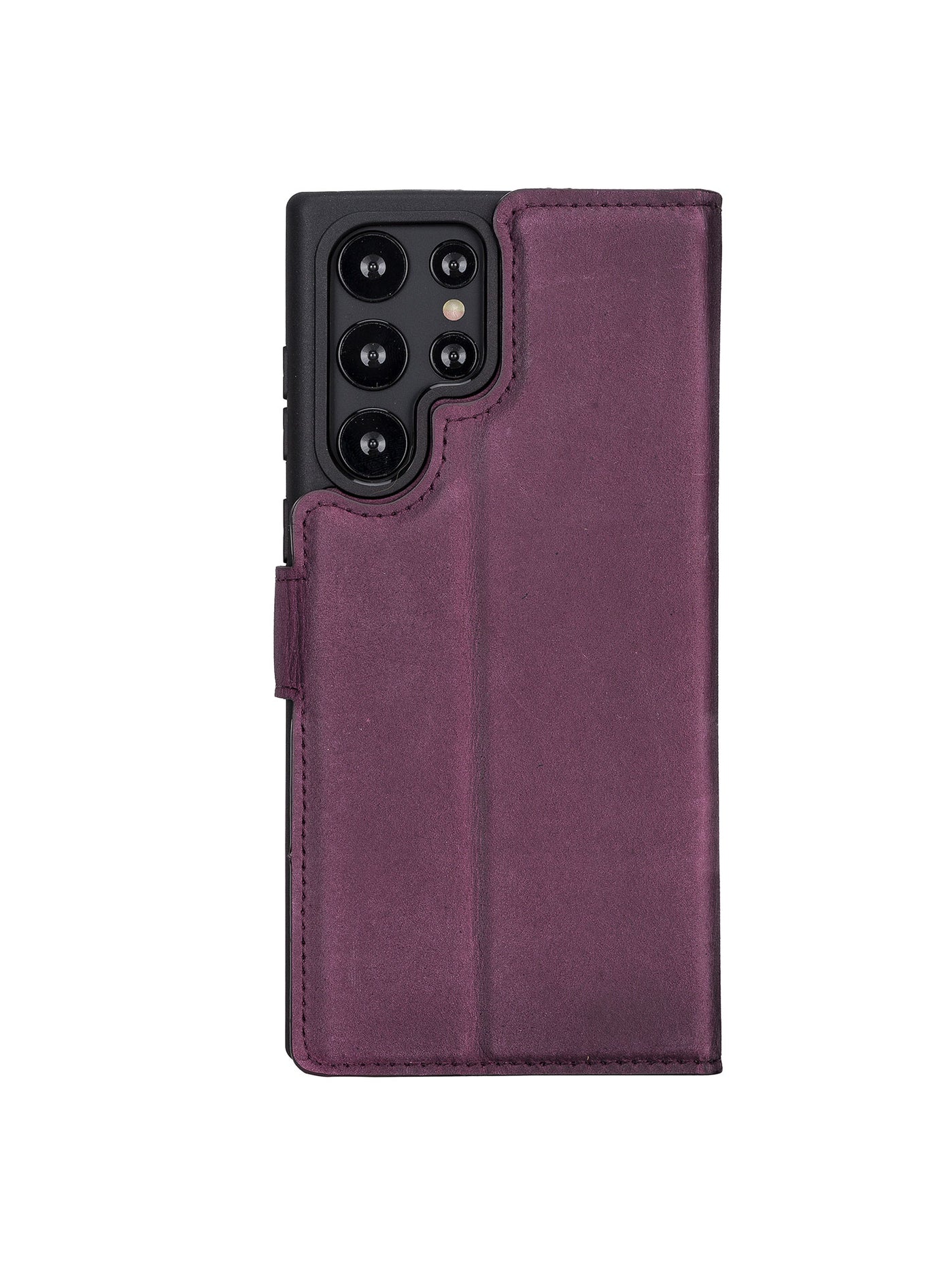 Plånboksfodral med avtagbart magnetskal i äkta läder för Samsung Galaxy S22 Ultra från Bouletta Alpina- Lavendel Lila #color_lavendel-lila