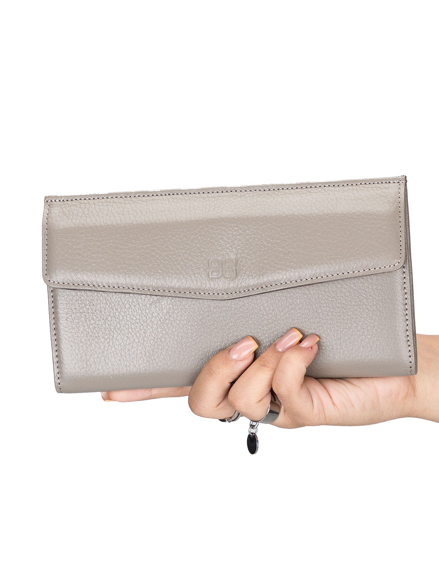 Vince universell plånbok med plats för mobiltelefon Pouch Walle i äkta läder från Bouletta Floater Beige #color_floater-beige